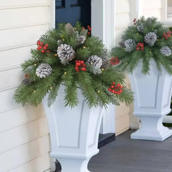 18" Pre-Lit LED Urn Filler {4}