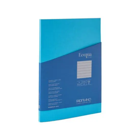 Fabriano&reg; EcoQua Plus A4 Lined Glue-Bound Notebook Turquoise {1}