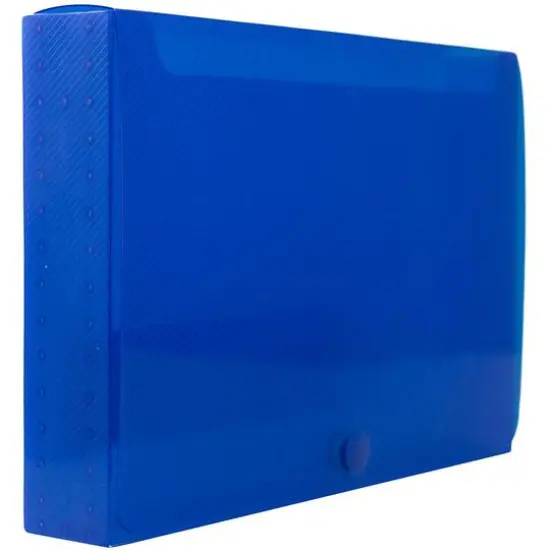 JAM Paper Blue Plastic Index Card Case {3}