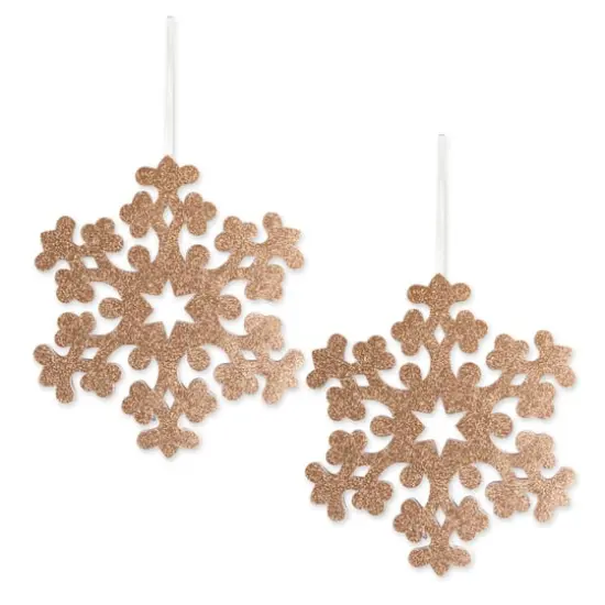 DII&reg; Gold Hanging Foam Snowflake Set {1}