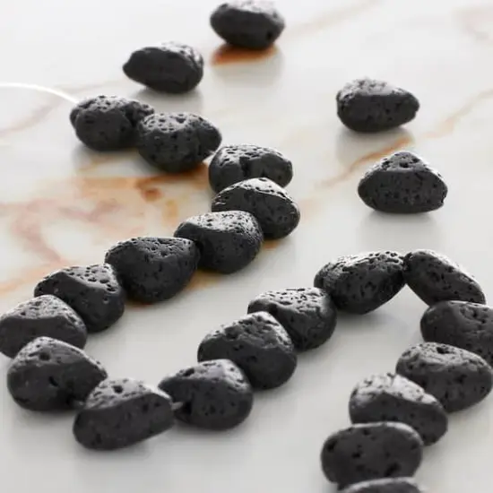 Black Lava Heart Beads, 10mm by Bead Landing&trade; {3}