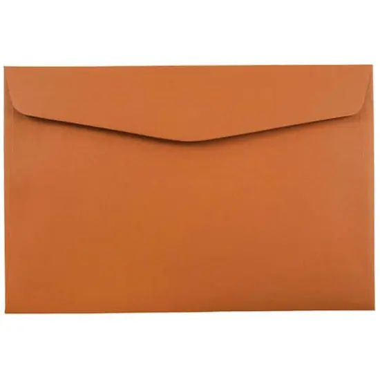 JAM Paper 6" x 9" Premium Envelopes, 50ct. Dark Orange {1}