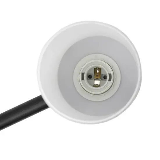 Lalia Home Essentix 3-Light White Shade Vanity Black {8}