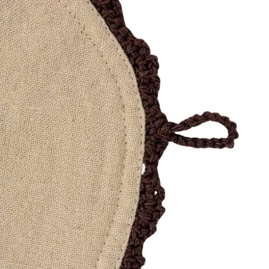 Hello Honey&reg; 8" Multicolor Mixed Print Cotton Crocheted Pot Holder Set {6}