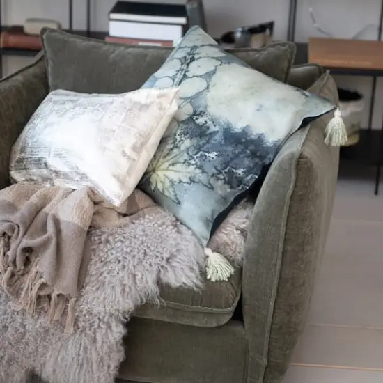 Hello Honey&reg; Aqua Serenity Velvet Tassel Pillow {3}