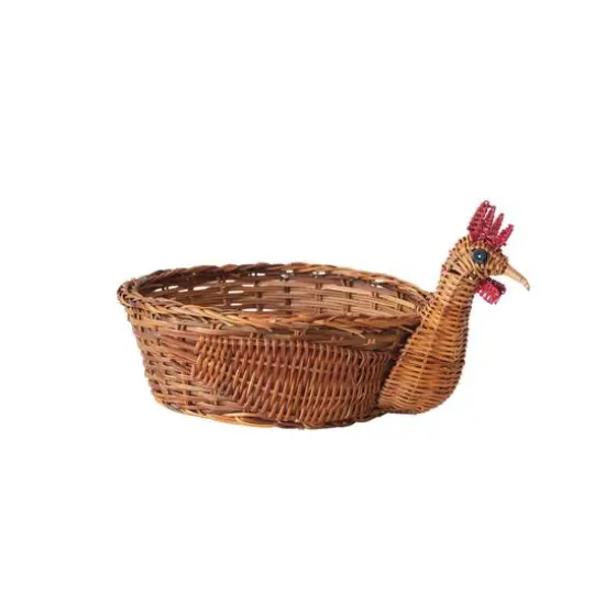 Hello Honey&reg; 13.25" Charming Fern Chicken-Shaped Basket {4}