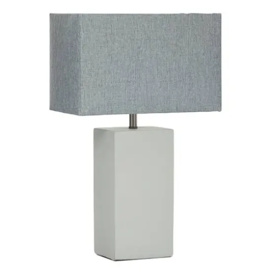23" White Ceramic Traditional Table Lamp {3}