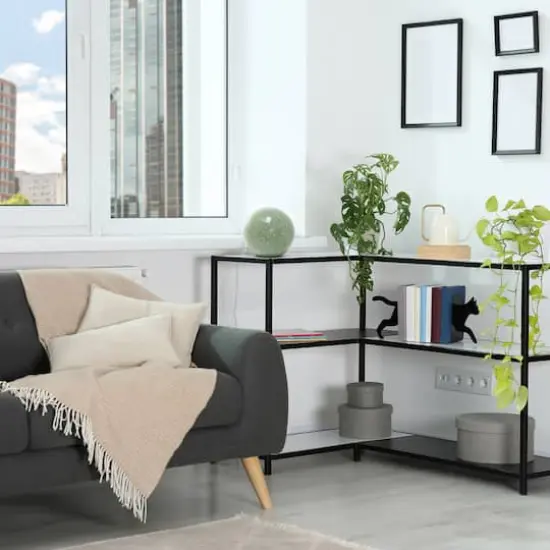 Simple Designs 8" Sage Green Mosaic Stone Ball Table Lamp {6}