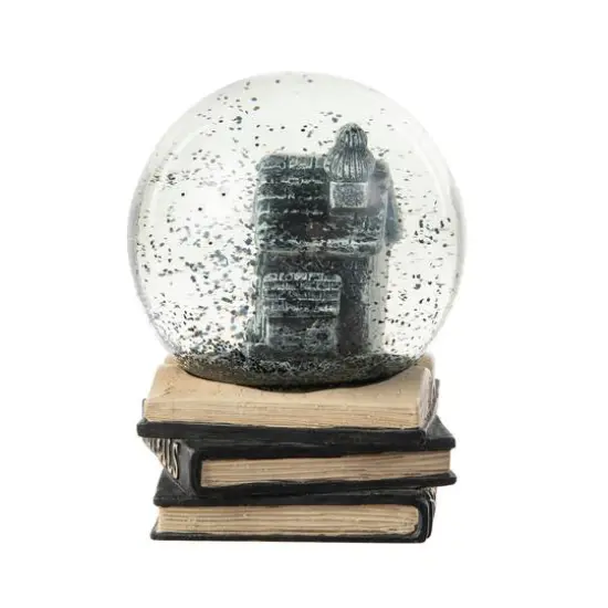 Glitzhome&reg; 5" Halloween Haunted House Water Globe {6}