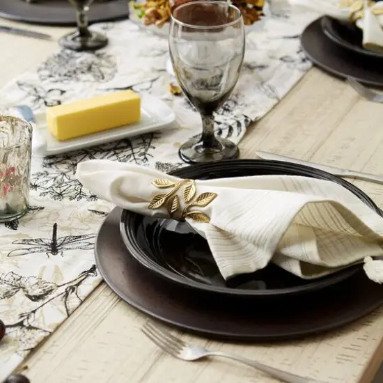 DII&reg; Gold Vine Napkin Rings, 6ct. {8}