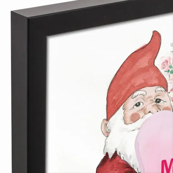 Be Mind Gnome Framed Canvas Wall Art {4}