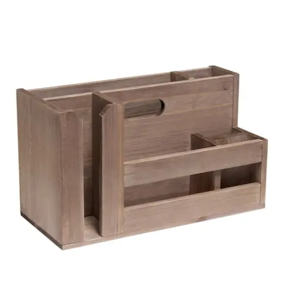 Elegant Designs Wood Caddy Organizer Natural Wood {1}