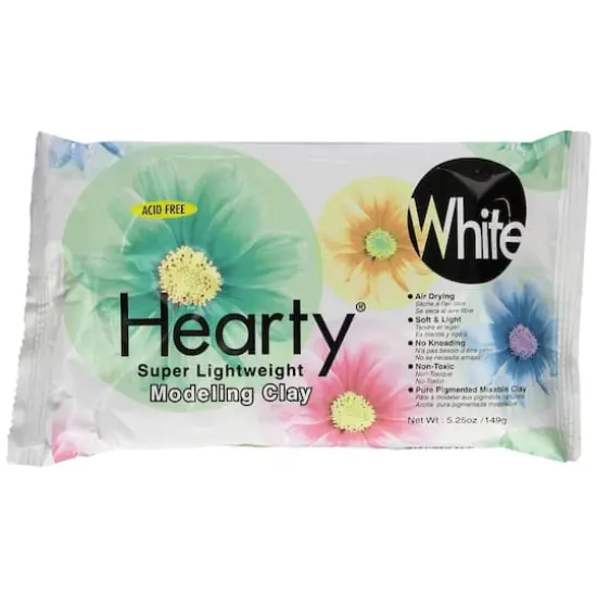 Hearty&reg; White Super Lightweight Air-Dry Clay {1}