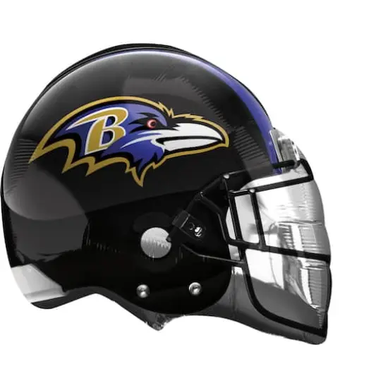 21" Baltimore Ravens Helmet Foil Balloon {1}