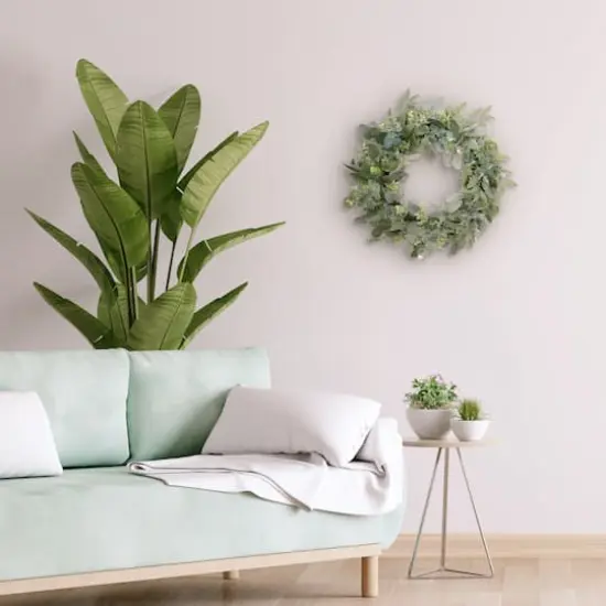 24" Spring Eucalyptus & Creeping Jenny Wreath {6}