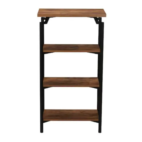Household Essentials Crown 43" 4-Tier Bookshelf Brown {7}
