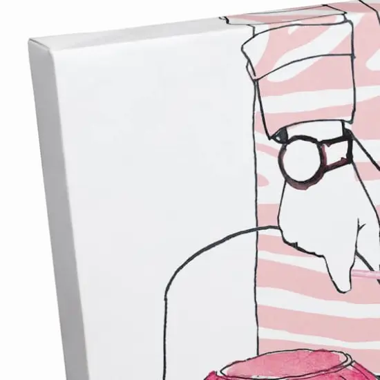 Pink Trick Or Treater Canvas Wall Art {4}