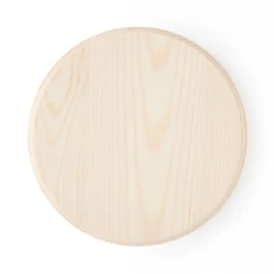 8" Circle Pinewood Plaque by Make Market&reg; {1}