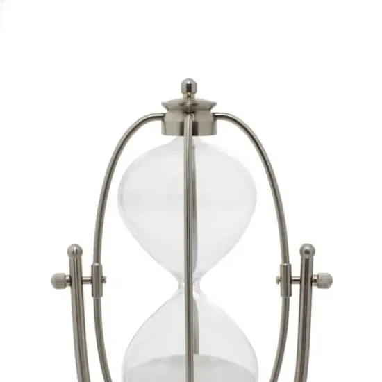 12" Silver Metal Glam Timer {5}