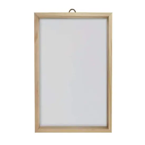 11" x 17" White Plaque with Unfinished Frame by Make Market&reg; {1}