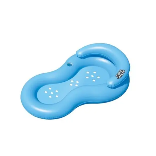 Swimline 62.5" Inflatable Blue Cool Chair Pool Lounger {1}