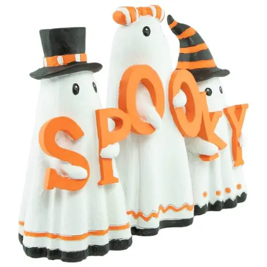 9.5" Spooky Ghost Trio Halloween Decoration {4}