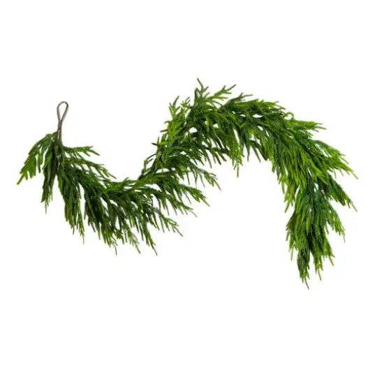 6ft. Artificial Real Touch Norfolk Island Pine Garland with Natural Look {1}
