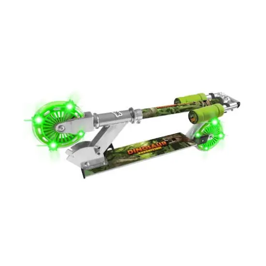 Dinosaur Folding Scooter With Flashing Wheels {3}