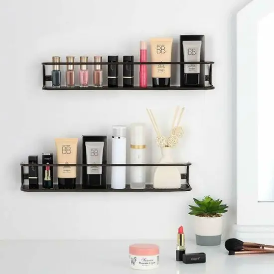 NEX&trade; Large and Wide Brown Wall-Mounted Spice Storage Rack, 2ct. {7}