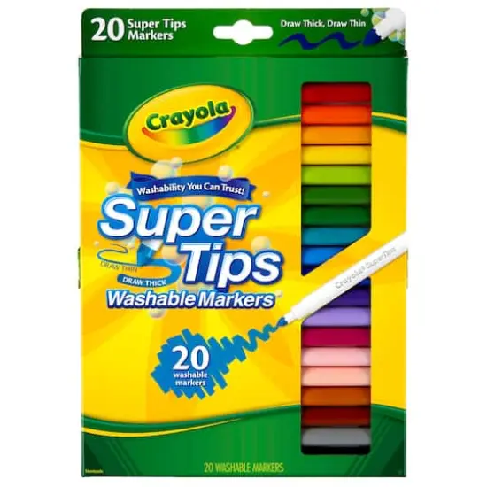 Crayola&reg; Washable Super Tips Markers, 6 Packs of 20 {5}