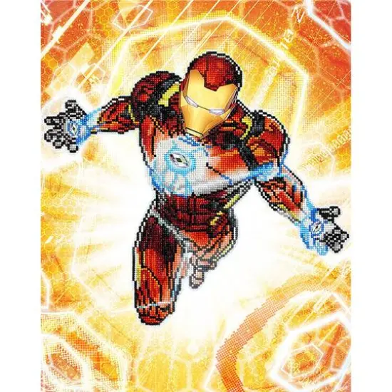 Camelot Dotz Iron Man Blast Off Diamond Painting Kit {1}