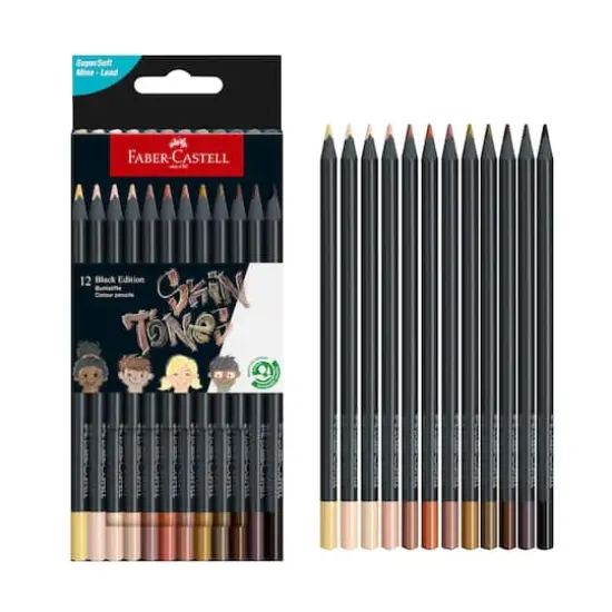 Faber-Castell&reg; Black Edition Skin Tones Colored Pencils {1}
