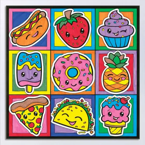 Faber-Castell&reg; Color By Number Foodie Friends Set {4}