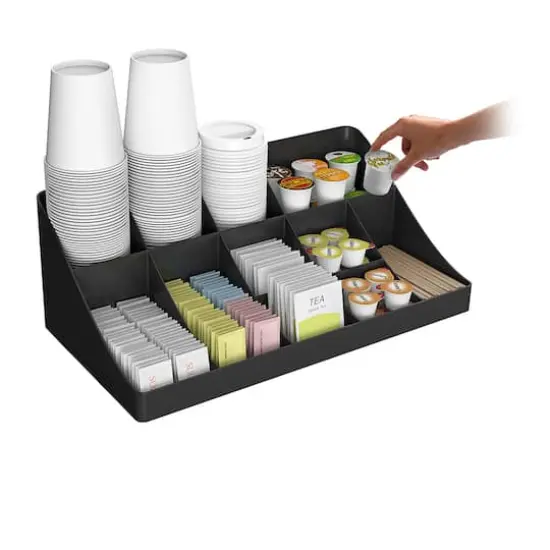 Mind Reader Black Coffee Condiment and Snack Organizer {6}