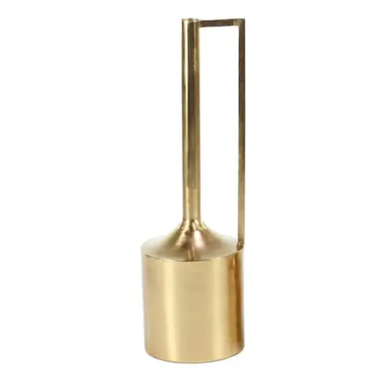 Set of 2 Gold Metal Glam Vase, 16", 22" {3}
