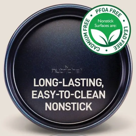 NutriChef Blue Non-Stick Kitchen Bakeware Set {7}