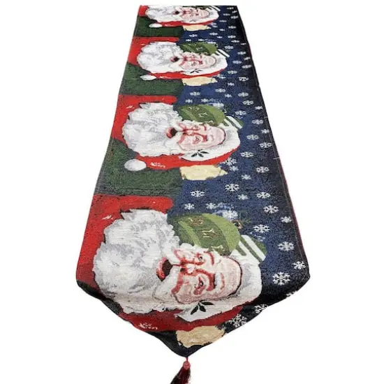 Wizardi 13.75" x 67" Santa Claus Christmas Table Runner {1}