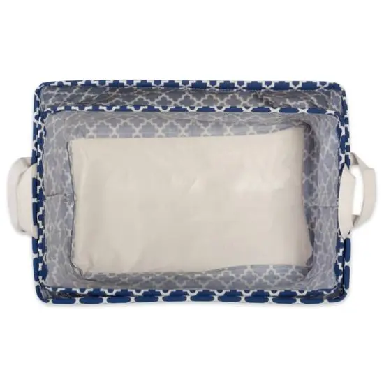 DII&reg; Nautical Blue Lattice Laundry Bins, 2ct. {3}