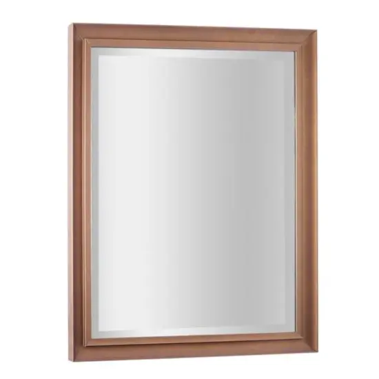Antique Gold Classic Frame Rectangular Beveled Wall Mirror - 26" x 32" {7}