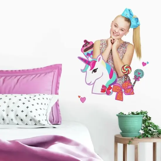 RoomMates Jojo Siwa Unicorn Dream Peek & Stick Giant Decals {1}