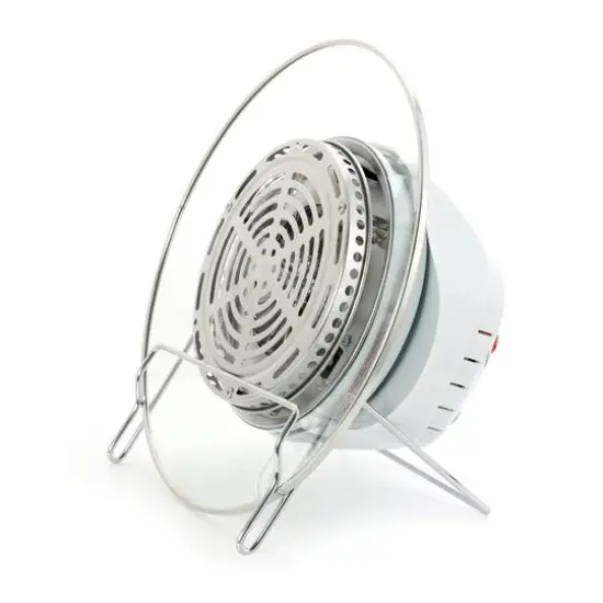 MegaChef 14.25" White Multipurpose Countertop Halogen Oven Air Fryer/Rotisserie/Roaster  {3}