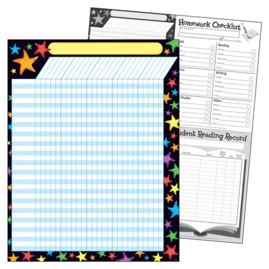 Trend Enterprises&reg; Gel Stars Incentive Chart, 6 Packs {3}