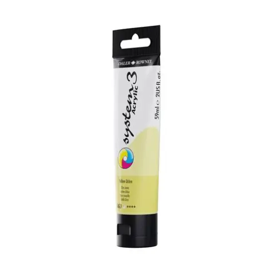 Daler-Rowney&reg; Original System 3 Acrylic Paint, 59mL 663 Yellow Ochre {5}