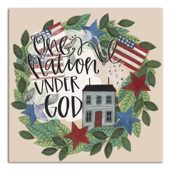 One Nation Under God Canvas Wall Art {1}