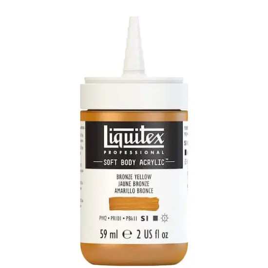 Liquitex® Professional Soft Body Acrylic Bottle, 2oz. Bronze Yellow {9}