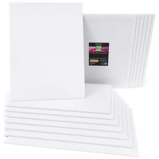 Arteza&reg; White Canvas Panels, 14ct. {4}