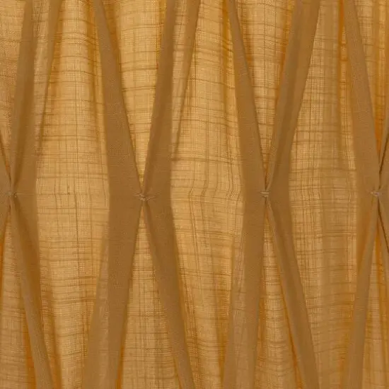 Hello Honey&reg; 16" Cream & White Round Cotton Slub Pleated Pendant Lamp {8}