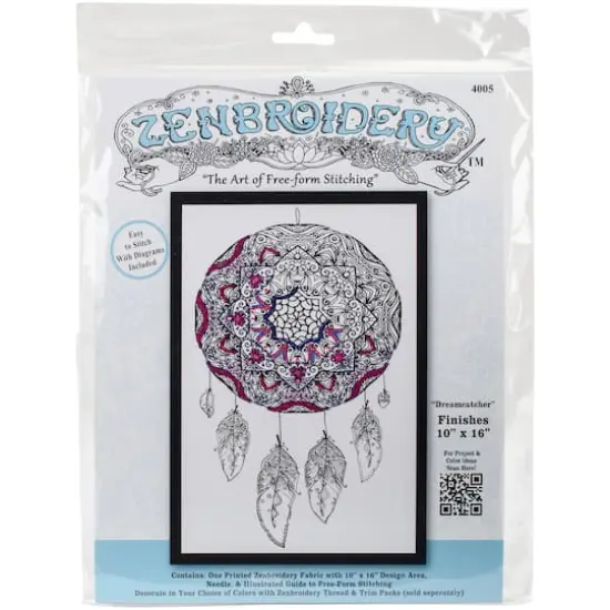 Design Works&trade; Dream Catcher Zenbroidery Stamped Embroidery Kit {1}
