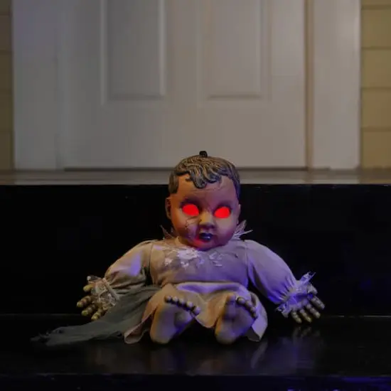 19" LED Sound Activated Haunted Doll D&eacute;cor by Ashland&reg; {3}