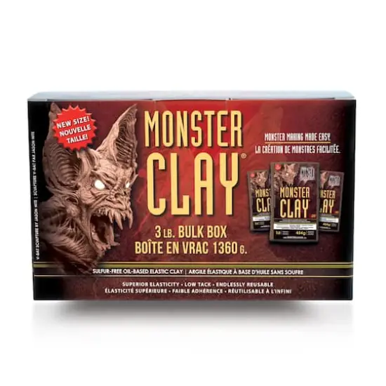 Monster Clay&reg; 3lb. Medium Brown Elastic Clay {1}